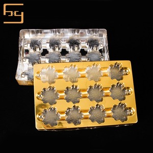 Tùy Chỉnh Vàng Tái Chế Nhựa Thực Phẩm Sô Cô La Bao Bì Chèn Khay - Product Image 4