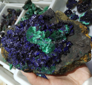 Espécimen Mineral Natural de <span class=keywords><strong>Azurita</strong></span> y Malaquita <span class=keywords><strong>Verde</strong></span> Tallado para Graduación y Acción de Gracias - Product Image 2
