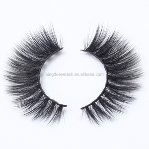 2017 nouveau style 3D faux vison cils en gros soie fait à la main cils - Product Image 4