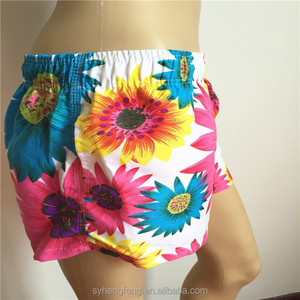 Verano 100% poliester playa pantalones para los hombres patrón de girasol playa shorts - Product Image 5