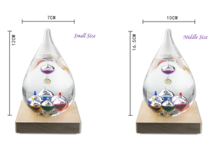 Bouteille <span class=keywords><strong>de</strong></span> météo créative en verre, artisanat <span class=keywords><strong>de</strong></span> décoration pour la maison, décor <span class=keywords><strong>de</strong></span> goutte d'eau, <span class=keywords><strong>thermomètre</strong></span>, - Product Image 2