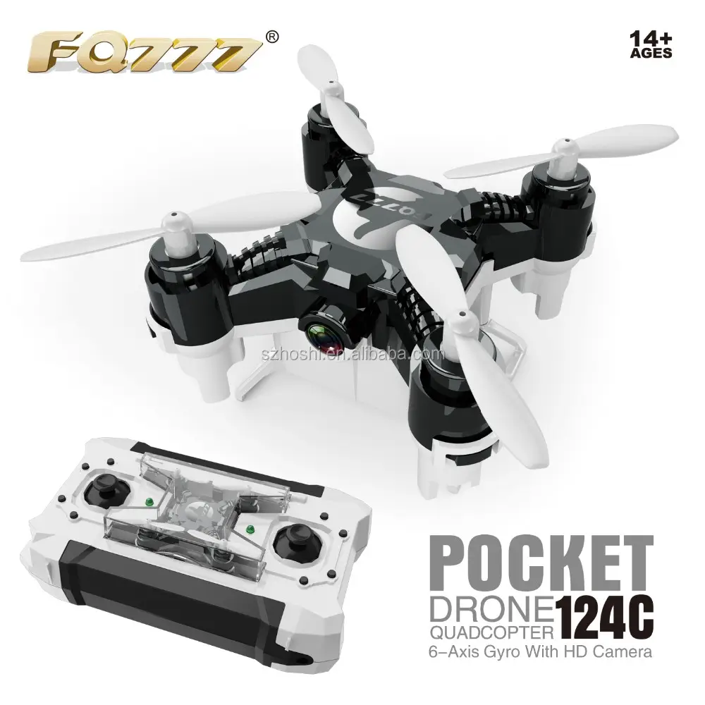 FQ777-124C Giá Rẻ Drone Với Máy Ảnh 2MP Mini Pocket Ảnh Tự Sướng Quadcopter Một Chìa Khóa Trở Lại Máy Bay Trực Thăng Nhỏ