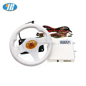 Children's entertainment game machine FIRE CAR Racing game board 31 in 1 PCB with Colorful steering wheel