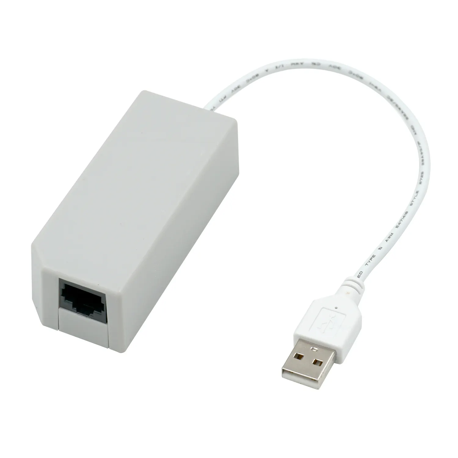 Adaptador USB Lan para Wii U, para Wii, color gris