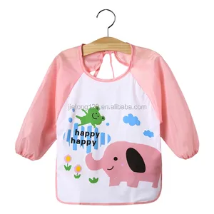 Vêtements de peinture imperméables à l'huile pour enfants Tablier à bavette de style dessin animé pour enfants pour un usage quotidien dans la cuisine ou le café