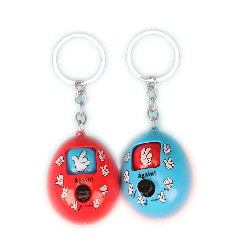 Rock Paper Scissors finger guessing game Key Chain key ring