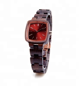 OEM-Reloj de pulsera de madera para mujer, accesorio de pulsera resistente al agua con logotipo personalizado, de alta calidad - Product Image 4