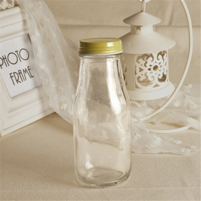 280 ml Vide starbucks café en verre potable bouteille pour le lait avec couvercle