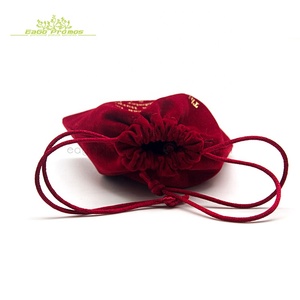 <strong>2026</strong> Most Attractive Long Narrow Drawstring Stylish Velvet Hair Extension Packaging Bag With Full Printing - Product Image 4