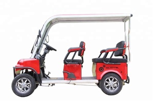 Certificat CE Voiture bon marché 60V 4 sièges Buggy électrique quatre roues Club voiturette de golf électrique.