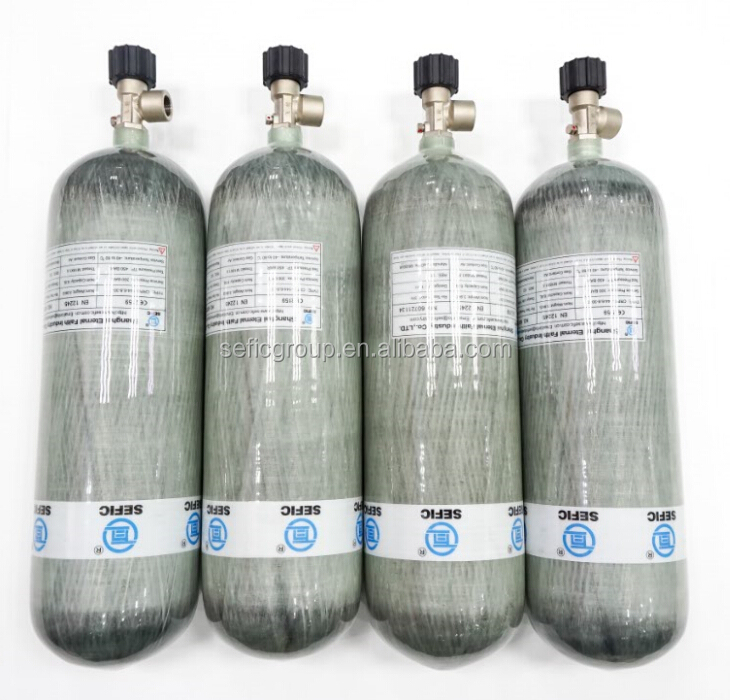 Цилиндр из композитного углеродного волокна высокого давления, Воздушный бак, горячая Распродажа с завода, 6,8 л, горячая распродажа