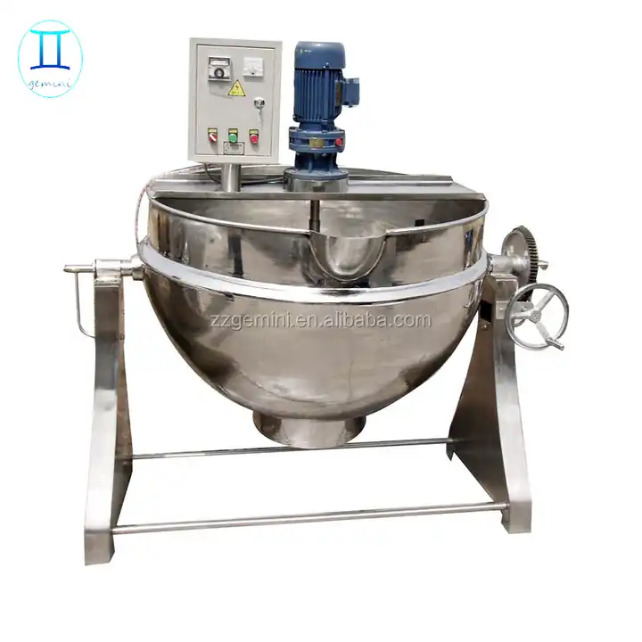 Industrial Pot Stirrer Porridge Cooker Jacketed Pot