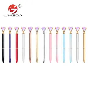 New style promotional light pen with crystal gift pen set with box luxury diamond pen crystal with light
