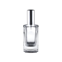 Zonesa-bouteille de parfum en verre pour homme, emballage cosmétique, grande quantité, carré, transparent, avec capuchon noir, 100ml, meilleure vente, alibaba