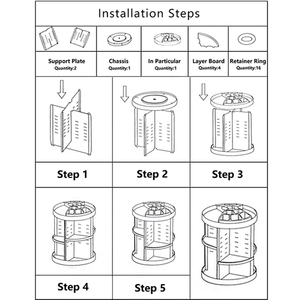 DIY 360 Độ Xoay Trong Suốt <span class=keywords><strong>Acrylic</strong></span> Mỹ Phẩm Hộp Lưu Trữ Thời Trang Đa Chức Năng Có Thể Tháo Rời Trang Điểm Làm Đẹp Tổ Chức - Product Image 4