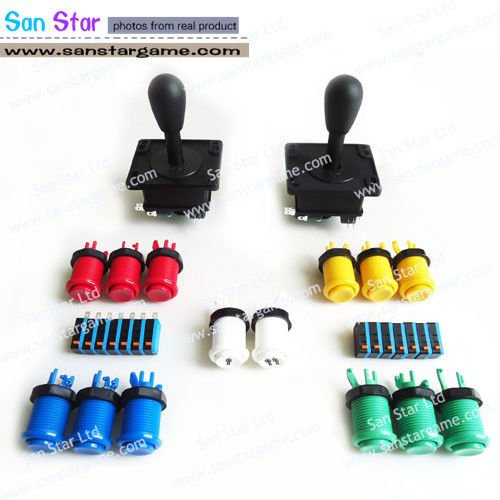 DIY Arcade Machine Bundles With Joystick Push button Microswitch For Build Up Arcade Machine By Yourself