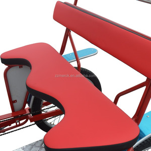4 Roues Pédale Location Tandem Beach Cruiser Quadricycle 4 Seat Bike - Product Image 2