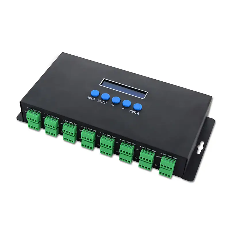 BC-216 E1.31 protocol digital rgb led light artnet to SPI led controller pixel led controller dmx rgb controller