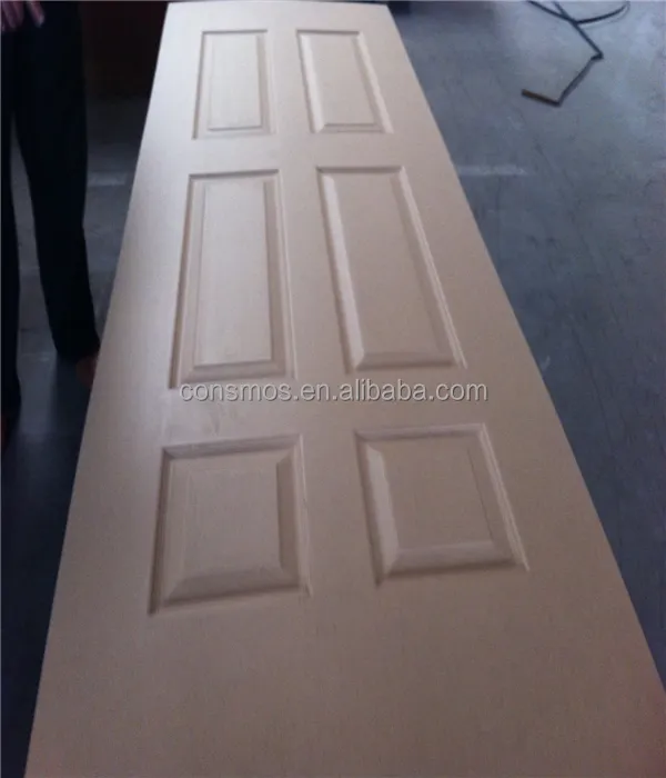 Diseño de puertas de madera contrachapada de 2,7mm/HDF/MDF moldeadas pieles para puertas (fantasía, madera, melamina)