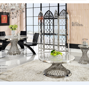 Elegante Rvs Vogelnest Marmeren Salontafel/Center Tafel Ontwerp - Product Image 3