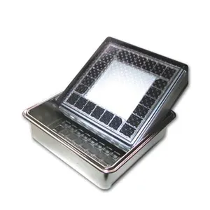 Projecteur LED solaire pour l'extérieur, encastrable dans le sol, lumière MS-2200, étanchéité IP68, boîtier en acier inoxydable, nouveau modèle
