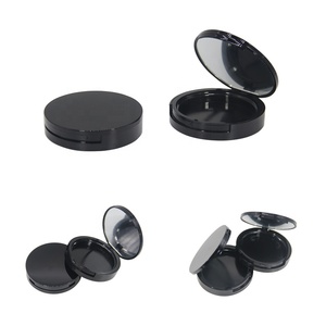Hot Sale Black <strong>Compact</strong> Makeup <strong>Powder</strong> Container Plastics Cosmetic Packaging case Empty <strong>Powder</strong> <strong>Compact</strong> for Sale - Product Image 1