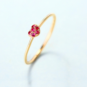 <span class=keywords><strong>2025</strong></span> thời trang Karat Nhẫn vàng thiết kế đá quý hình trái tim chính hãng 14k vàng <span class=keywords><strong>Ruby</strong></span> Vòng - Product Image 5