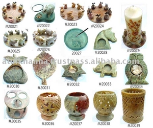 ที่ใส่เทียนหินสบู่ ของตกแต่งบ้าน - Product Image 1