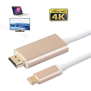 Điện Thoại Di Động Để TV Và Máy Tính Tốc Độ Cao 4K Độ Nét Cao <span class=keywords><strong>USB</strong></span> 3.1 Loại C Để <span class=keywords><strong>HDMI</strong></span> Chuyển Đổi Adapter Cable Cho Máy Tính Xách Tay 1.8M - Product Image 3