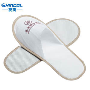 Privé étiquette jetable blanc <span class=keywords><strong>hôtel</strong></span> pantoufles fournisseurs - Product Image 2