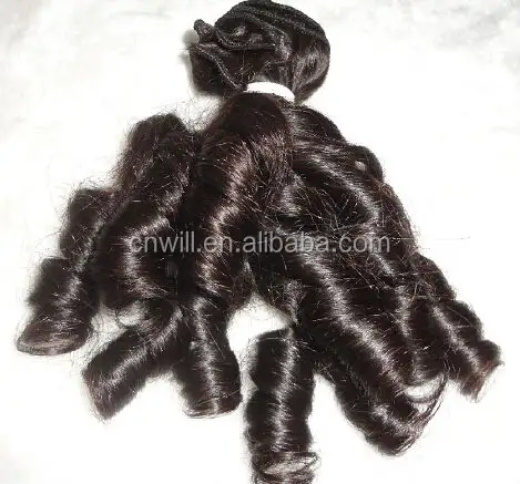 Bouncy Curly Weave Echthaar Malaysian Hair Extension Haar bündel Weben natürliche Farbe kann gefärbt werden