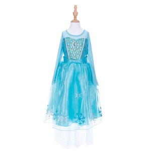 Frozen Vente en gros Princesse <span class=keywords><strong>Elsa</strong></span> Robe Cosplay Costume Frozen Enfants Costume Frozen Robes fabriquées en Chine - Product Image 1