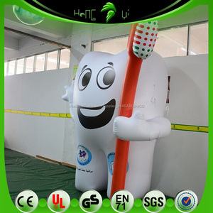 Personalizzata divertente gonfiabile tipo di dente per la promozione, bella dente gonfiabile Replica - Product Image 2