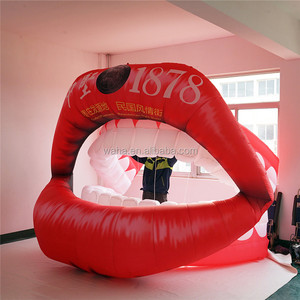 नेत्रगोलक के साथ विशाल inflatable मुंह गुब्बारा - Product Image 4
