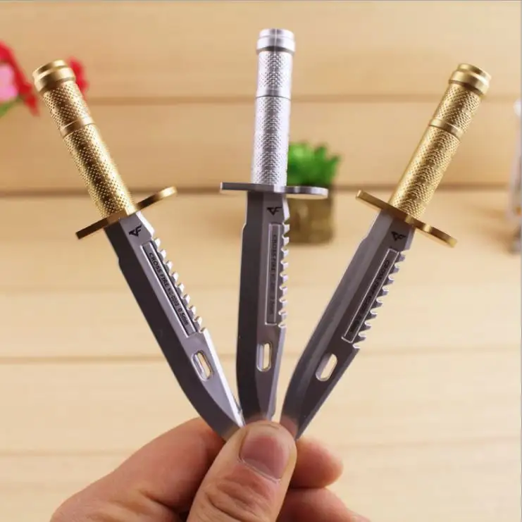 Yenilik bıçak tarzı tükenmez kalem bıçak Pongid yazma tükenmez kalem