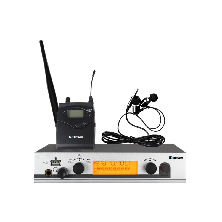 Wireless monitor system in ear monitoring for singers