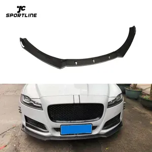 In Fibra di carbonio XF Spoiler Anteriore Labbro per Jaguar XF Prestigio Base Berlina 2016-2019