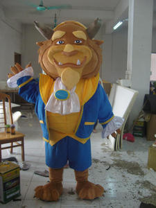 Jouissance CE beauté <span class=keywords><strong>et</strong></span> <span class=keywords><strong>la</strong></span> bête costume de mascotte pour adultes - Product Image 3