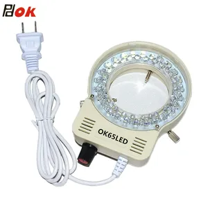 Adjustable LED Ring Light illuminator Lamp For Industry Stereo Microscope Digital Camera Magnifier with AC Power Adapter