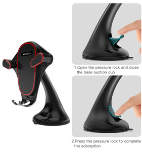 Compras de la gota ángulo de rotación del teléfono del coche soporte para teléfono móvil Universal de coche para 4-6,5 pulgadas - Product Image 4