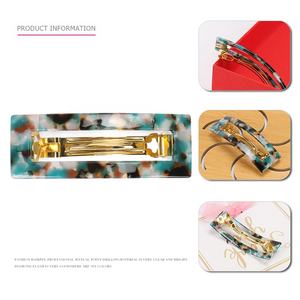 Coreano Stile Acetato di Piccola Dimensione Clip di Capelli di Modo Quadrato Barrette Dei Capelli Clip di Squisita Migliore Qualità Acetato Clip di Capelli - Product Image 3