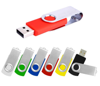 Unidad Flash USB 3.0 Giratoria de Alta Velocidad de 64 GB con Logotipo Personalizado, Pendrive con Clip Giratorio de 16 GB y 32 GB