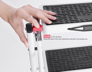 Escalera Plegable de Acero <span class=keywords><strong>Lidl</strong></span> con Pasamanos, Taburete Escalera para Uso Doméstico - Product Image 5