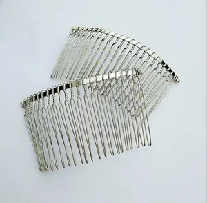 Thời Trang Kim Loại Twist Dây Răng Tóc Combs Cho Phụ Kiện Tóc