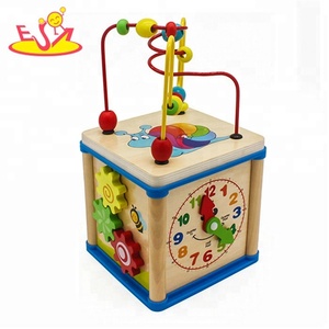 Gros éducatifs 5 dans 1 en bois jardin activité <span class=keywords><strong>cube</strong></span> pour bébé W11B201 - Product Image 3