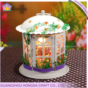 Fabriqués à la main d'anniversaire cadeau avec la lumière maison de poupée miniature égyptien décor à la maison - Product Image 2