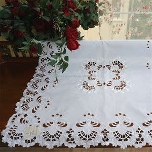 Poliester 100% mantel bordado calado - Product Image 1