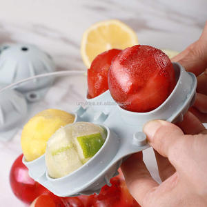 Plateau rond en Silicone pour Cubes <span class=keywords><strong>de</strong></span> glace, Design fendu, grands plateaux en moulage-4 Cubes à glace, pour Bar <span class=keywords><strong>de</strong></span> fête, pour <span class=keywords><strong>whisky</strong></span>, sphère à glace, plateau à moule, 1 pièce - Product Image 5
