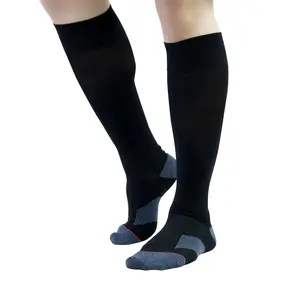 Factory Direct Sale Men's Essential Sports Jacquard Black Socks Running Compression Socks