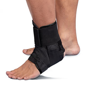 Haute Qualité Confortable Brosse Tissu Air Mesh Crochet Boucle Cheville Wrap pour Adultes Sports Blessures Noir Respirant Rééducation - Product Image 5